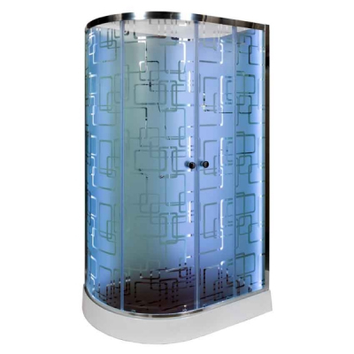 Душевая кабина AvaCan EM2012 N R LED с гидромассажем 120x90 см, EM2012RNLED+GM