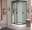 Душевая кабина Frank F418L Black 100х80 см левосторонняя, 814814