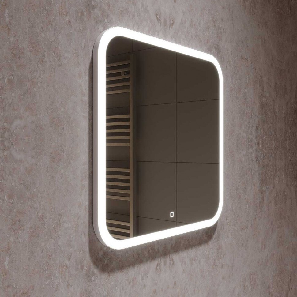 Зеркало LED VLM-2A700 700x680 c сенсорным выключателем и диммером