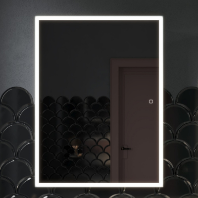 Зеркальный шкаф SANCOS Cube с подсветкой 600х140х800, CU600