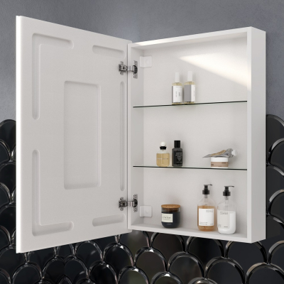 Зеркальный шкаф SANCOS Cube с подсветкой 600х140х800, CU600