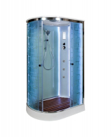 Душевая кабина AvaCan EM2012 R LED с гидромассажем 120x90 см, EM2012RLED+GM