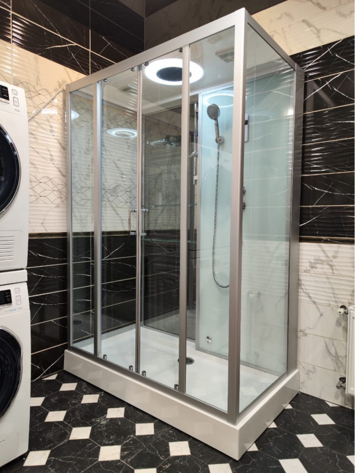 Душевая кабина Frank F-505-1 140x85 см с турецкой баней, 2457800