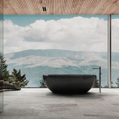 Ванна прозрачная Vincea VBT-6T01B, черный