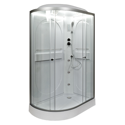 Душевая кабина DTO L 602 R LED с гидромассажем (120x80)