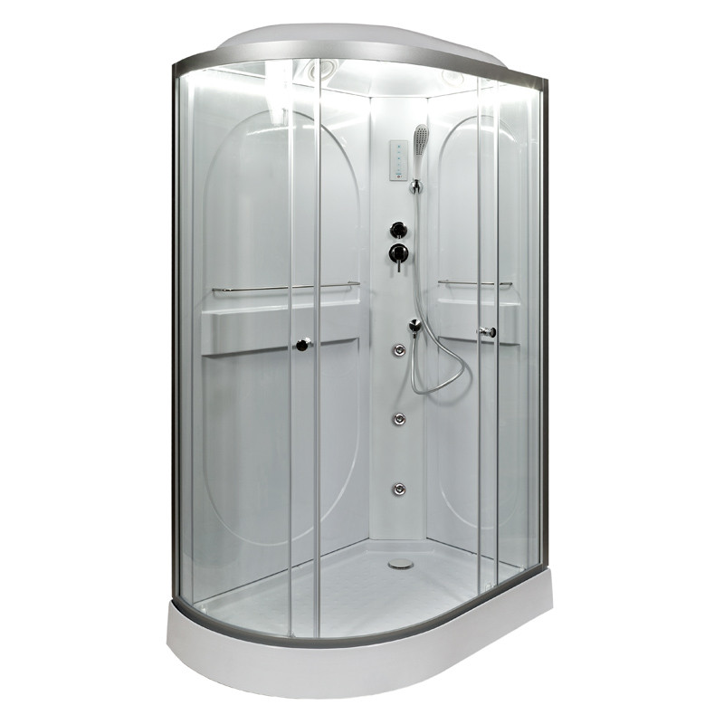 Душевая кабина DTO L 602 R LED с гидромассажем (120x80)
