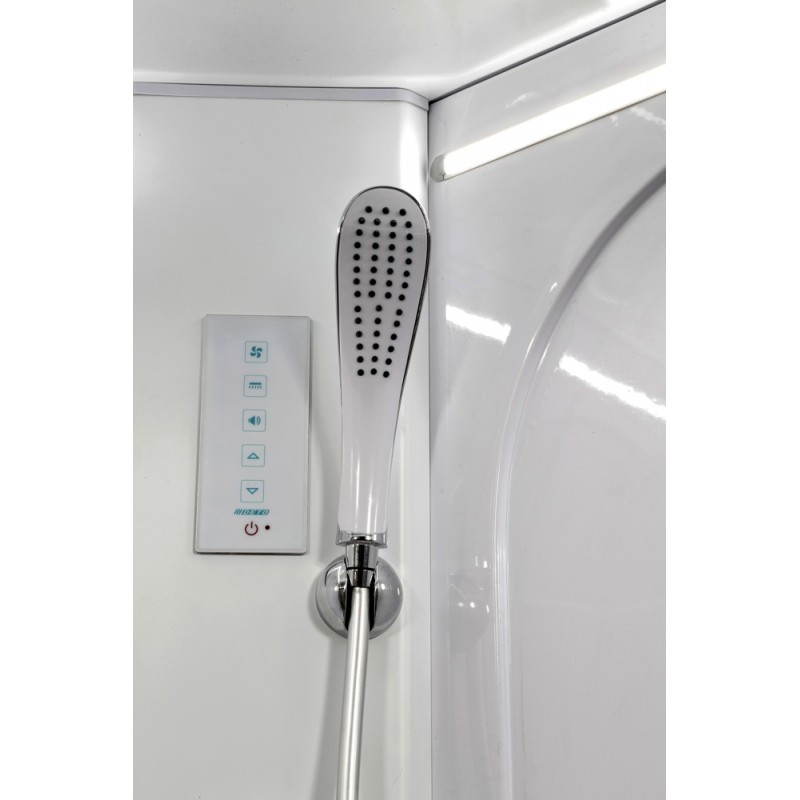 Душевая кабина DTO L 602 R LED с гидромассажем (120x80)