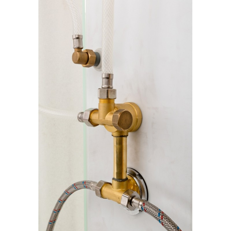 Душевая кабина DTO L 602 R LED с гидромассажем (120x80)