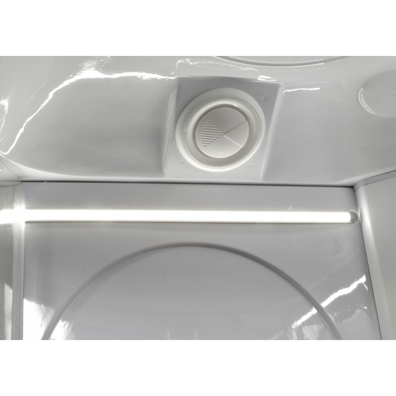 Душевая кабина DTO L 602 R LED с гидромассажем (120x80)