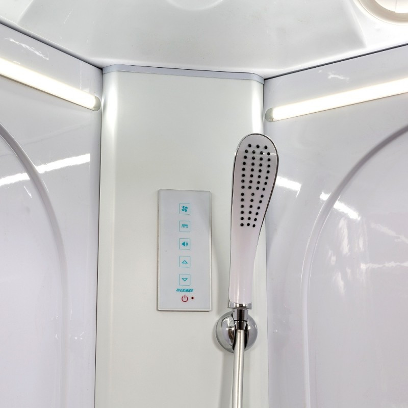 Душевая кабина DTO L 602 R LED с гидромассажем (120x80)