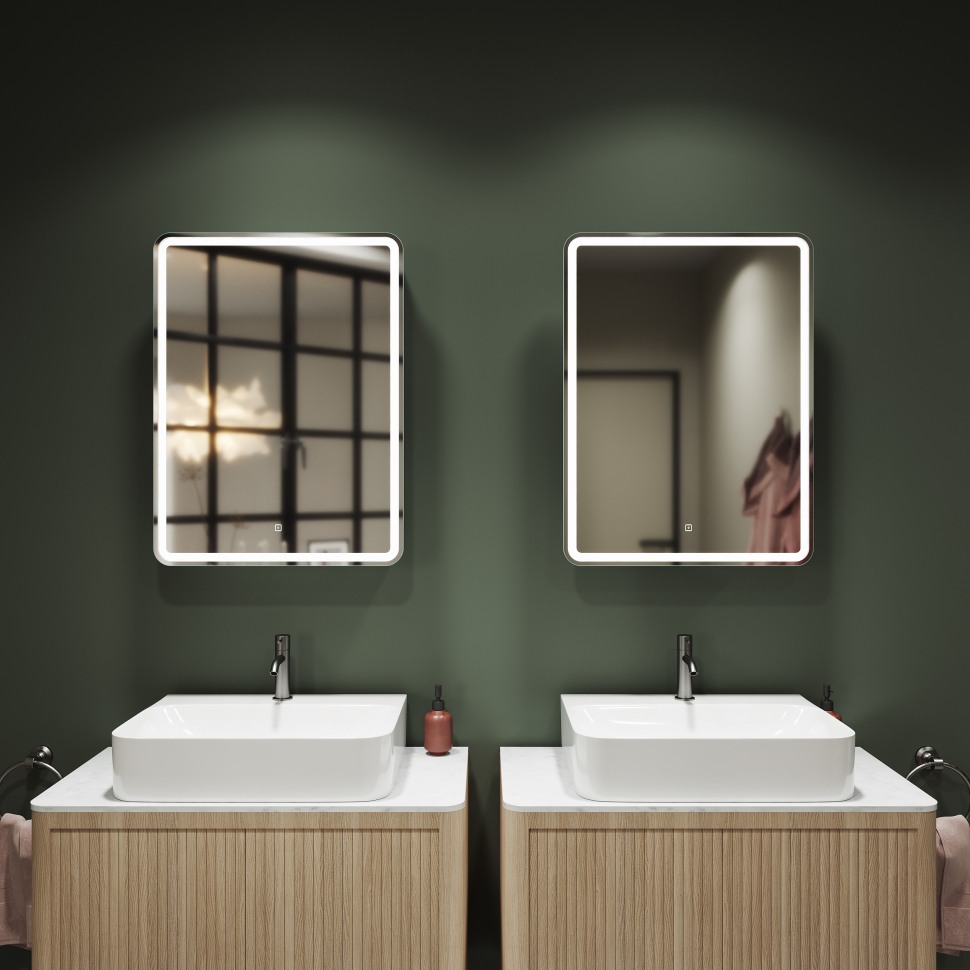 Зеркальный шкаф SANCOS Diva с подсветкой 600х150х800, DI600