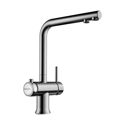 Смеситель для кухни Omoikiri Hotaru-BN латунь/нержавеющая сталь/белый, 4994050