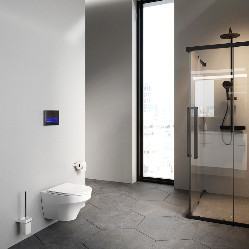 Унитаз подвесной AM.PM Inspire C501700WH безободковый c сиденьем микролифт C907851WP, белый