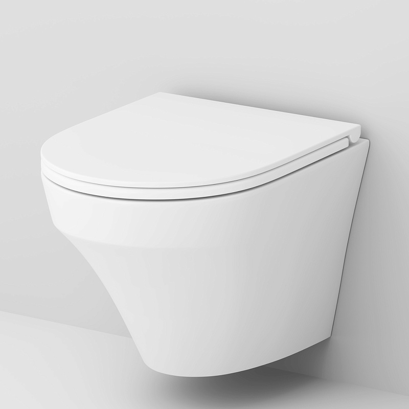 Унитаз подвесной AM.PM Inspire C501700WH безободковый c сиденьем микролифт C907851WP, белый