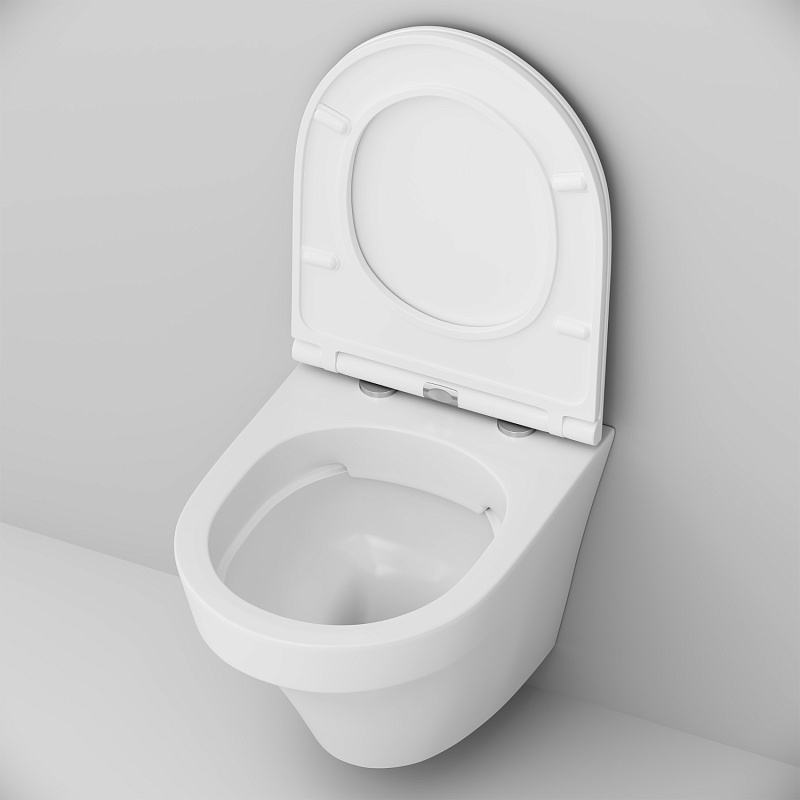 Унитаз подвесной AM.PM Inspire C501700WH безободковый c сиденьем микролифт C907851WP, белый