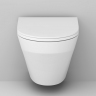 Унитаз подвесной AM.PM Inspire C501700WH безободковый c сиденьем микролифт C907851WP, белый