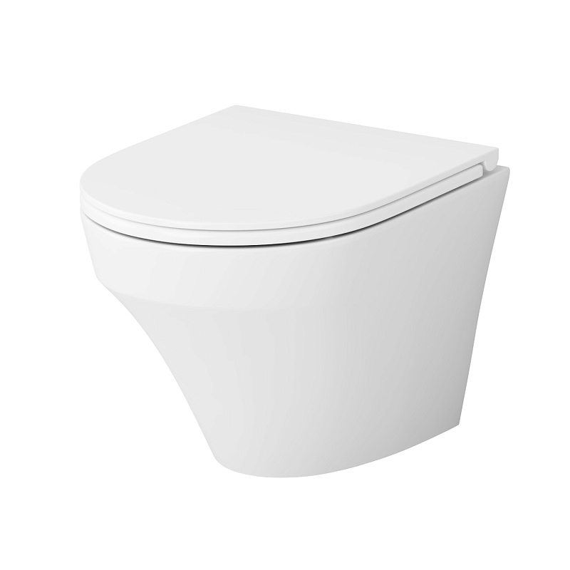 Унитаз подвесной AM.PM Inspire C501700WH безободковый c сиденьем микролифт C907851WP, белый