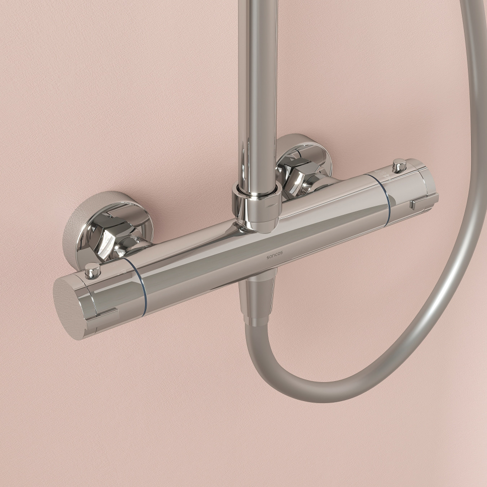 Душевая система Sancos Kanedo с термостатом хром,SC7200CH