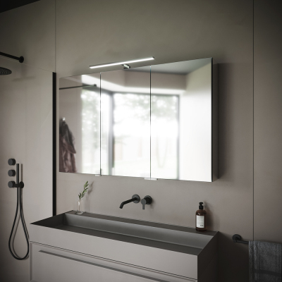 Зеркальный шкаф SANCOS Hilton с LED подсветкой 1200x148х740, Z1200
