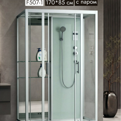 Душевая кабина Frank F-507-1 170x85 см с турецкой баней, 998876