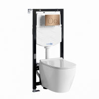 Система инсталляции с унитазом Wasserkraft Aller 10TLT.010.ME.RG02.H002