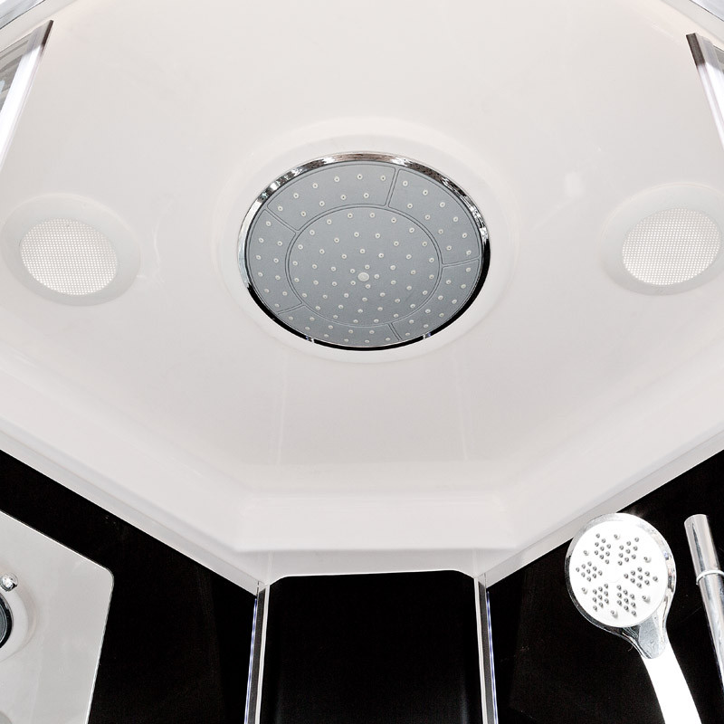 Душевая кабина DTO BM 1590 LED Black с гидромассажем (90x90)