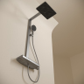 Душевая система Sancos Vos с термостатом вороненая сталь,SC6100GG