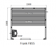 Финская сауна Frank F855 150х150x210 см кедр, 855558