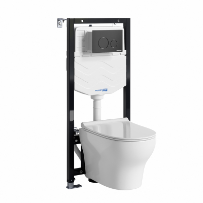 Система инсталяции с унитазом Wasserkraft Aller 10TLT.010.ME.MB02.H001