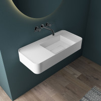 Смеситель для раковины Groove VBFW-4G1GM встраиваемый, однорычажный, вороненая сталь