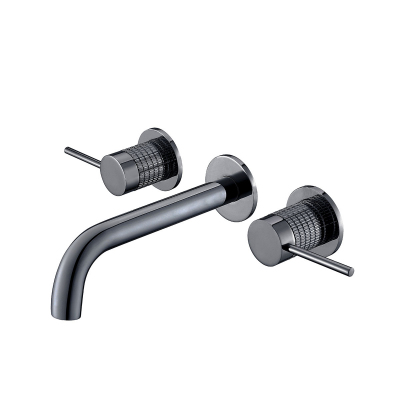 Смеситель для раковины Groove VBFW-4G1GM встраиваемый, однорычажный, вороненая сталь