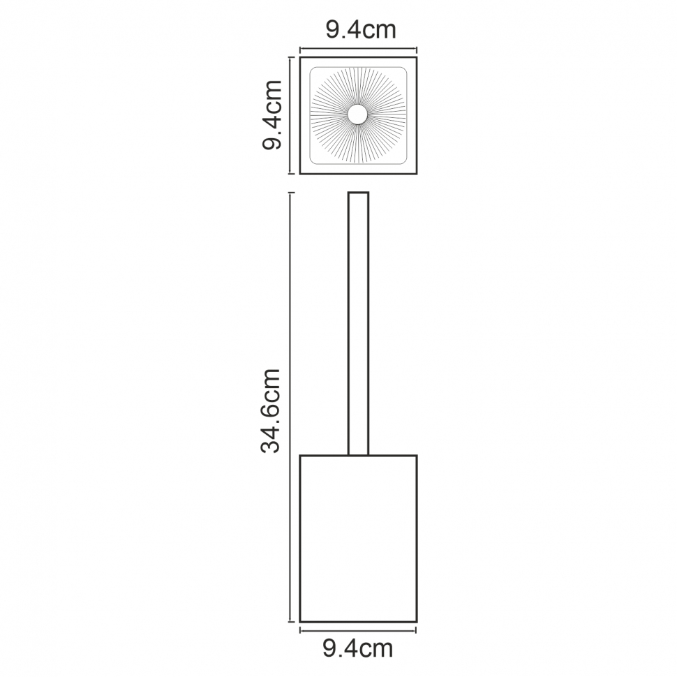 Щетка для унитаза Wasserkraft Kammel K-9127