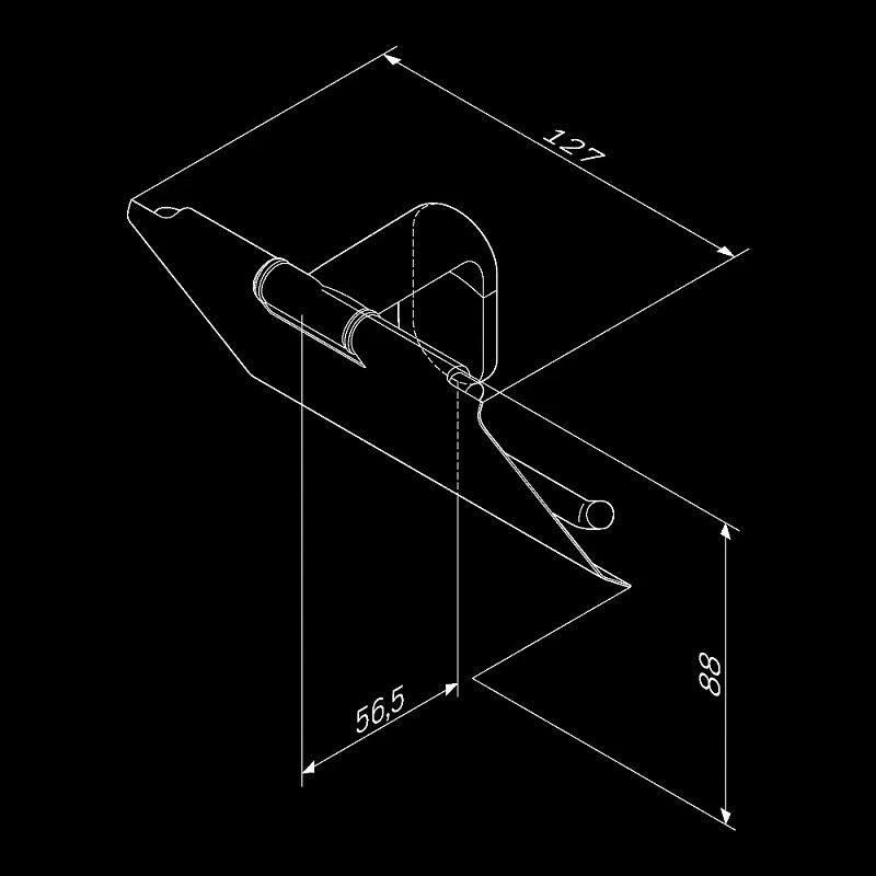 Держатель для туалетной бумаги настенный AM.PM X-joy A84341422 черный