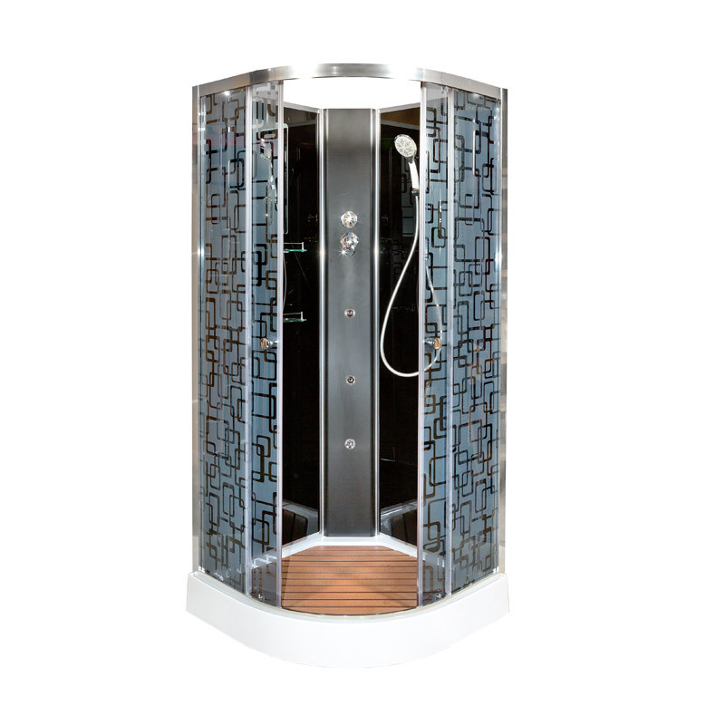 Душевая кабина DTO BM 1590 N Black с гидромассажем (90x90)