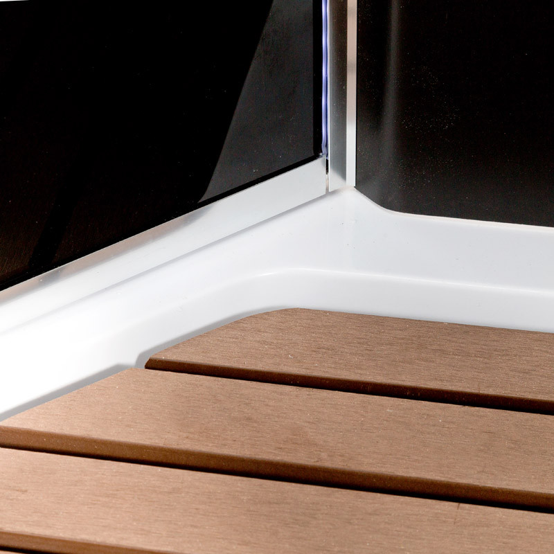 Душевая кабина DTO BM 1590 N Black с гидромассажем (90x90)