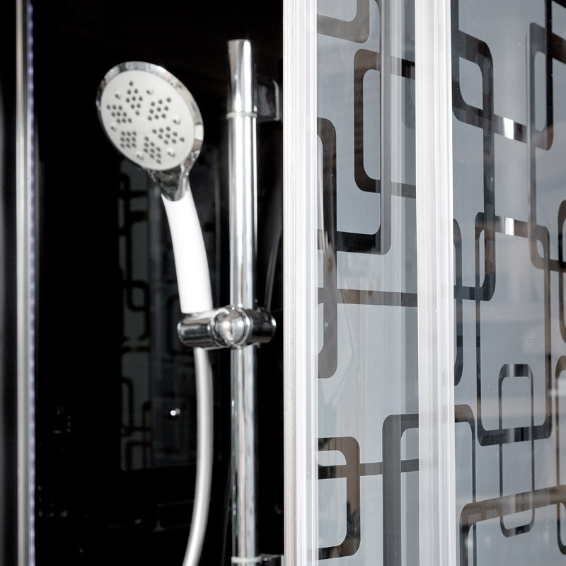 Душевая кабина DTO BM 1590 N Black с гидромассажем (90x90)