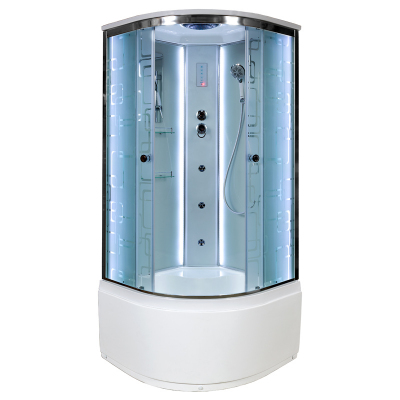 Душевая кабина DTO EM 4590 LED с гидромассажем (90x90)