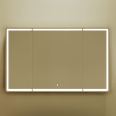 Зеркальный шкаф SANCOS Mirror 1190x150х740 мм, с LED подсветкой, MI120ECH