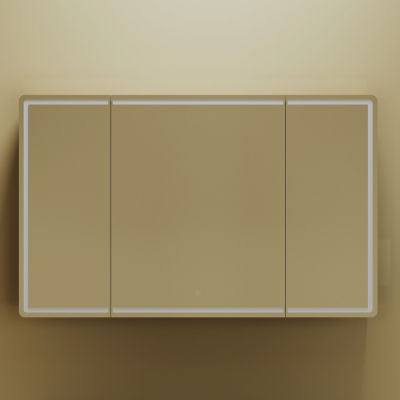 Зеркальный шкаф SANCOS Mirror 1190x150х740 мм, с LED подсветкой, MI120ECH