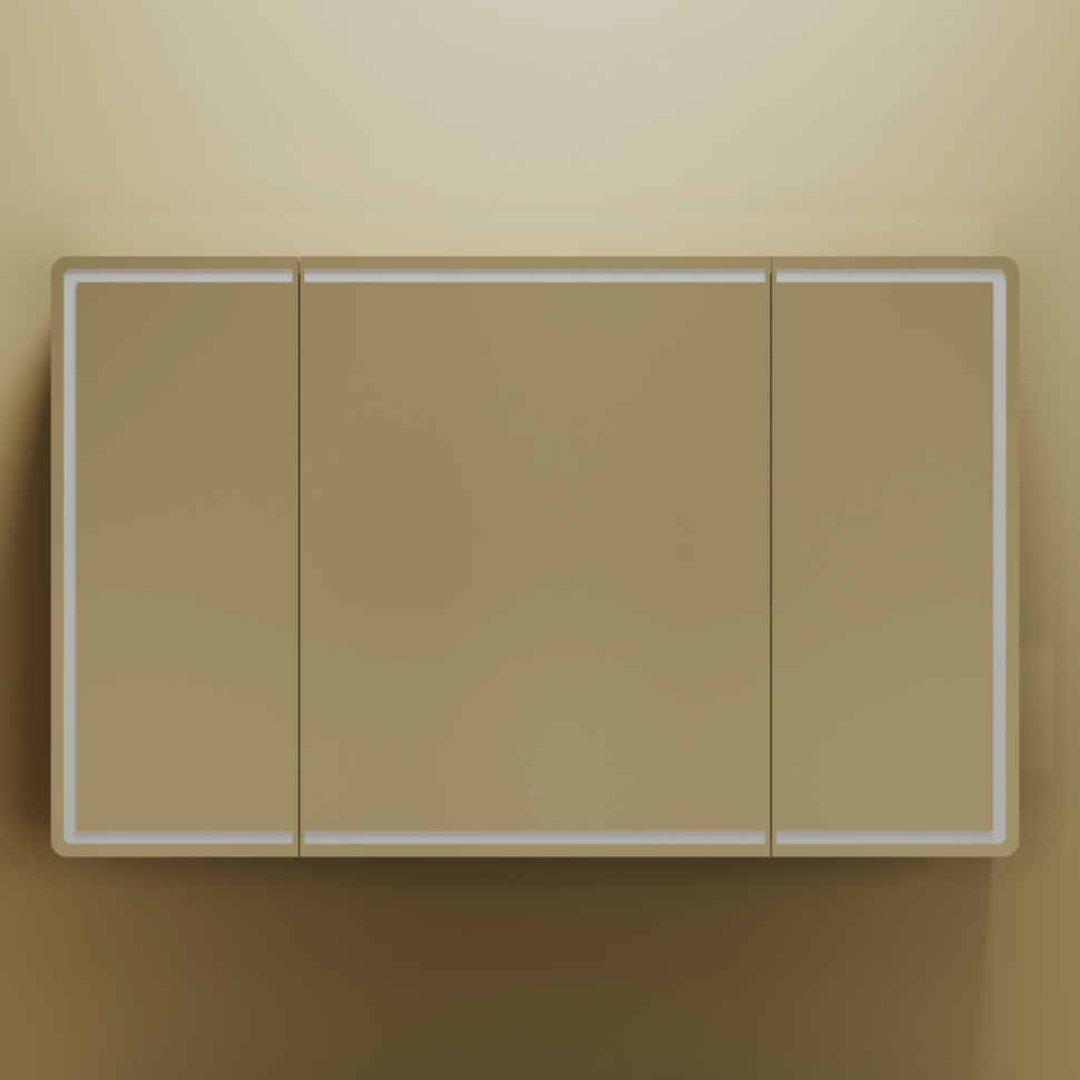 Зеркальный шкаф SANCOS Mirror 1190x150х740 мм, с LED подсветкой, MI120ECH