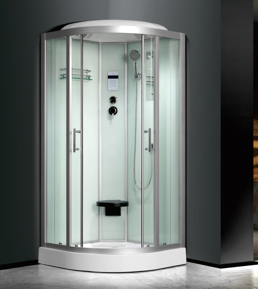 Душевая кабина Frank F-605 90x90 см с турецкой баней, 3859580