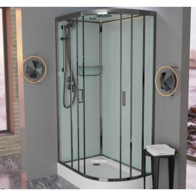 Душевая кабина Frank F418L М Brilliant 100x80 матовое стекло, 20086