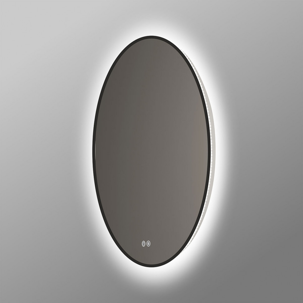 Зеркало LED VLM-3DE800B-2 800x800 c сенсорным выключателем и диммером, с функцией антизапотевания