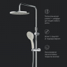 Душевая система AM.PM Inspire 2.0 F0750A500 стойка с тропическим душем, термостатом, смесителем, изливом, хром