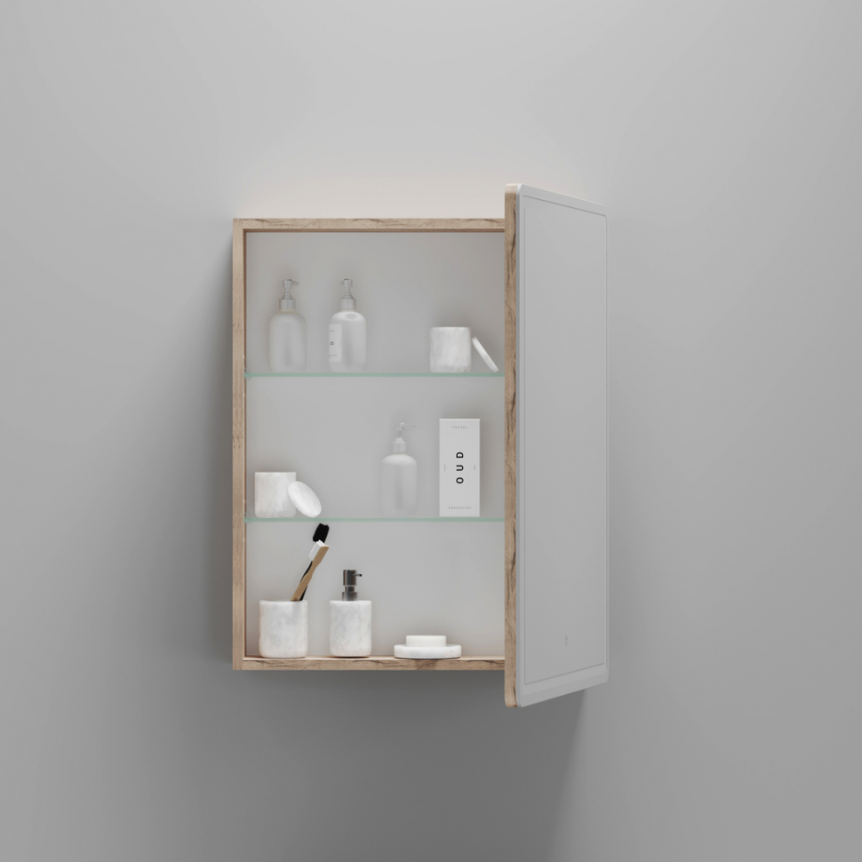 Зеркальный шкаф SANCOS Mirror 590x150х740 мм, с LED подсветкой, MI60EG