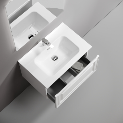 Тумба подвесная SANCOS Very 690х445х406, c одним ящиком оснащенным доводчиками, Bianco ,VR70W