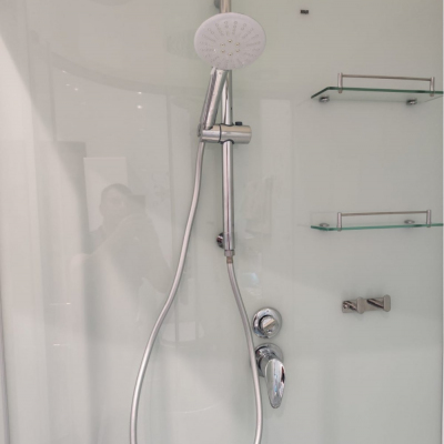 Душевая кабина Frank F418L М White левосторонняя матовое стекло 	100х80 см, 20012