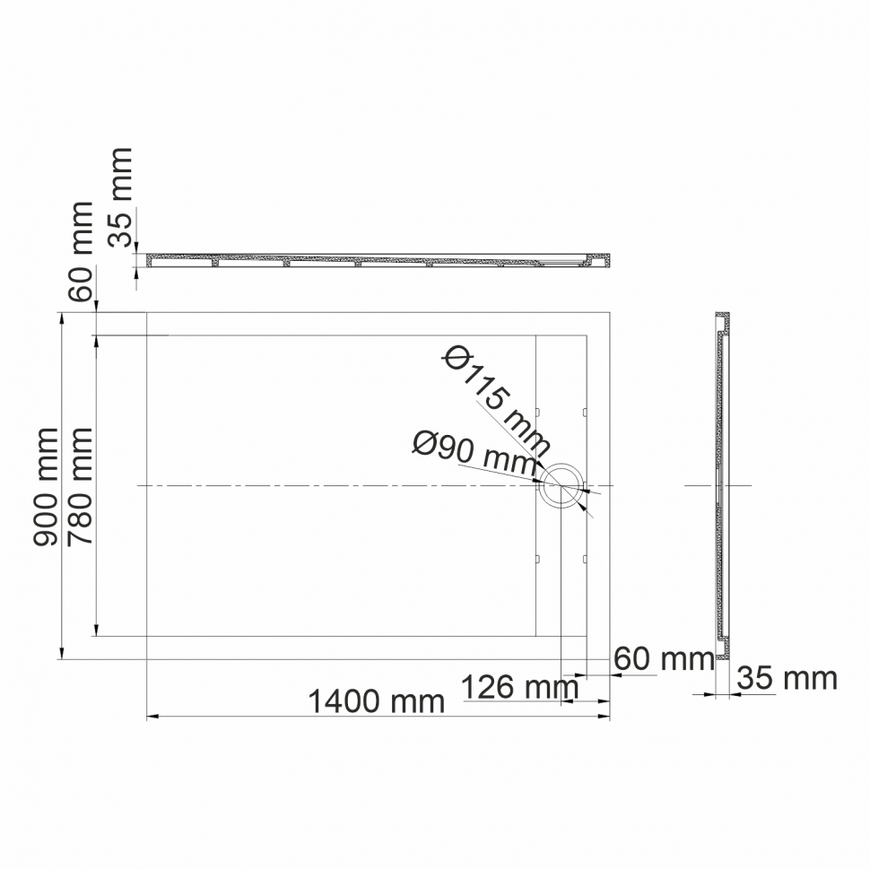Душевой поддон Wasserkraft Neime 19T36