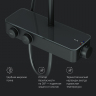 Душевая система AM.PM Inspire 2.0 F0750A422 стойка с тропическим душем, термостатом, смесителем, черная матовая