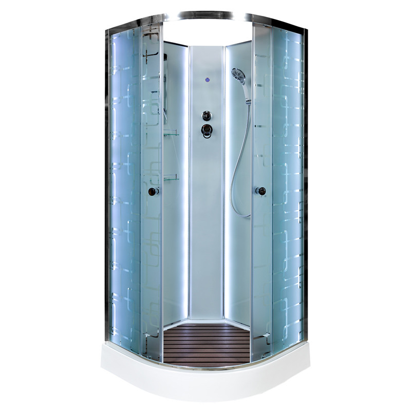 Душевая кабина DTO EM 1510 N LED (100x100)